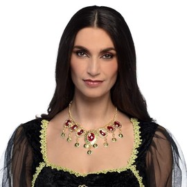 Boland 64566 Queen Necklace, 45 cm, Chain with Pendant, Fashion Jewellery, Accessories for Costumes, Carnival