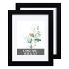 CORE ART 8x10 Black Picture Frame Set of 2,Display Pictures