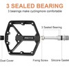 Road/Mountain Bike Pedals - 3 Bearings Bicycle Pedals - 9/16”