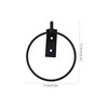 Levemolo 3pcs Wall Mounted Flowerpot Stand Durable Metal Iron Ring