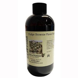 OliveNation Fudge Brownie Flavor Fountain, Sugar Free, Water Soluble Beverage Flavoring for Ice Cream, Soda, Baked Goods, Non-GMO, Gluten Free, Kosher, Vegan - 16 ounces