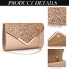 Milky Way Women's Envelope Clutch Bag Sequins Evening Handbag Purse