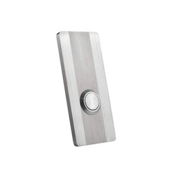 MSH Modern Stainless Hardware Model R4 Stainless Steel Doorbell Button in 304 Stainless Steel 1.37” x 3.14” x 5/32” (4mm thick)