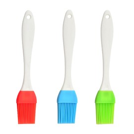 QZKJQDD 3Pcs Pastry Brushes, Oil Brush for Cooking, Bright Color Basting Brush, for Cooking Kitchen Baking Barbecue,Food Stirring