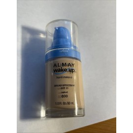 Almay Wake Up Liquid Foundation Makeup #030 NAKED SPF 20. New/Sealed