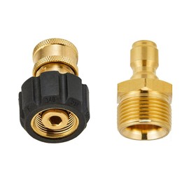 Fulillanlun High Pressure Washer Adapter Set Quick Connect Kits Tool to Wand M22 to 1/4 Quick Connect
