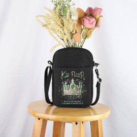 UJIMS Powerless Bookish Merch K-Azer Book Lover Crossbody Bag Dark Romance Gift Fantasy Novel Romantasy Gift (K-AzerCB)