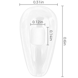 HILEEN 6 Pairs Replacement Nose Pads Nose Pieces for Oakley Lizard OX5113 OX5120|Barrelhouse OX3173 OX3174|Gasser OX5087|Limit Switch OX5119 OX5121|Contrail OO4147 OO6050 Sunglasses | Eyeglasses