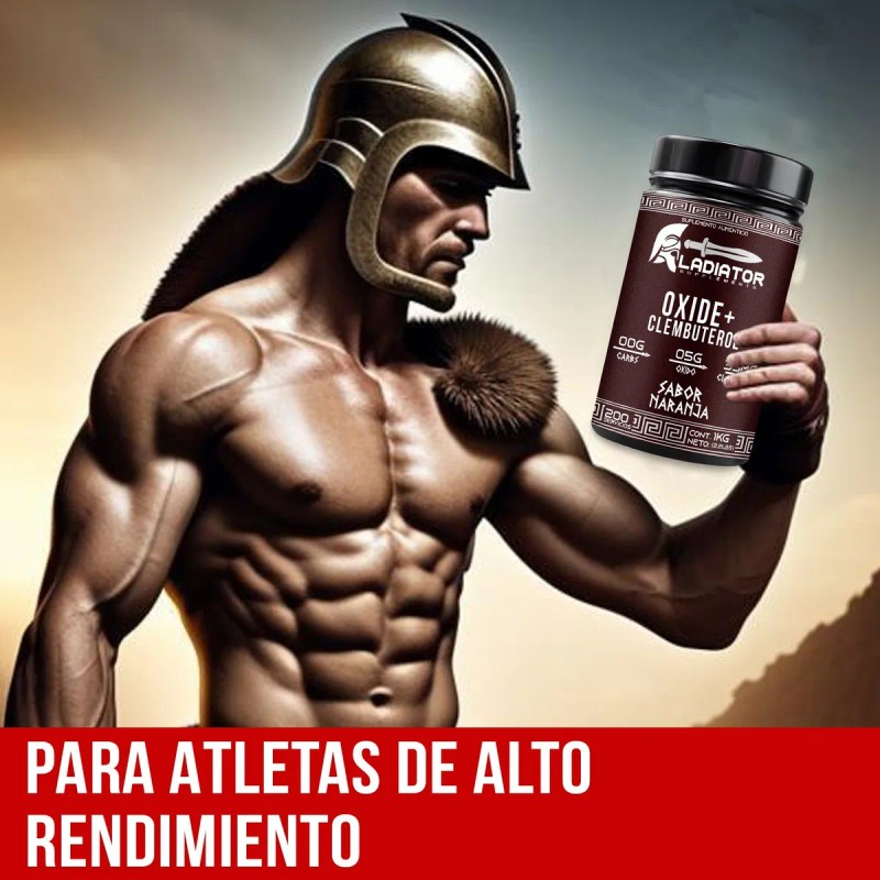 Óxido Nítrico + Clembuterol Gladiator 1 Kg Pre-entreno