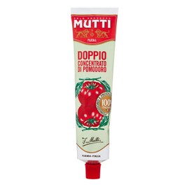 Mutti: "Doppio Concentrato" Double Concentrated Tomato Sauce, 130 G (4.58 Ounces) [ Italian Import ]
