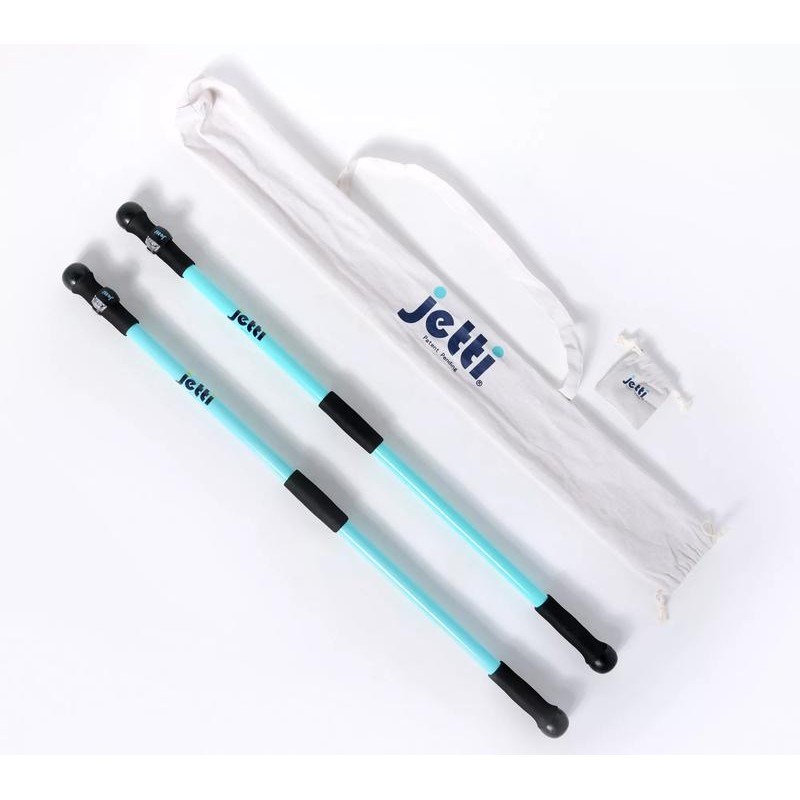QVC Jetti Weighted Walking Poles w Bag and 2 Light