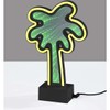 Adesso SL3717-01 Infinity Neon Palm Tree Table/Wall Lamp, Black