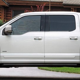 Dawn Enterprises FE2-F15015-SCC Finished End Body Side Molding Compatible with Ford F-150 - Tuxedo Black (UH)