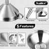 Walfos Extra Large Stainless Steel Funnel with Venting Slot, Kitchen