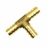 Horiznext Brass Hose Splicer Fitting, Tee, 3/8" x 3/8" x