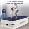 KNZZO Air Mattress Twin with Built-in Pump, Blow Up Mattress