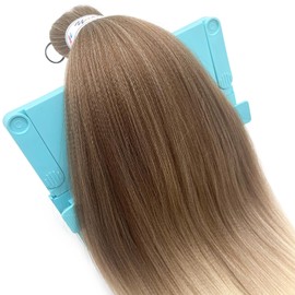 Ai Yuchen 6b/613 Brown Blonde Ombre Braiding Hair Pre Stretched Kanekalon Box Braids Hair Extensions for Braiding Hypoallergenic Knotless Pre-Stretched Braiding Hair 26 Inch