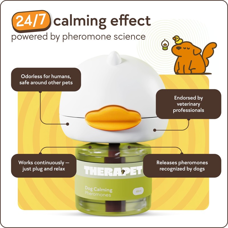 TherapetMD Dog Calming Diffuser - for Stress, Destructive Behavior, Pee