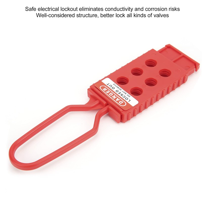 Set of 10 Safety Lock Hasp Insulating Nylon Padlock Hasp