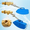 MUYIRTED Float Valve 3/4 Inch Brass Blue Plastic Float, Cistern