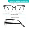 DONGDI Reading Glasses (5 MIX COLOR, 2.5, Diopters, Clear)