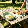 5-in-1 Cutting Board, Knife, Peeler, Scissors and Tray Set/Travel, Camping/Outdoor,