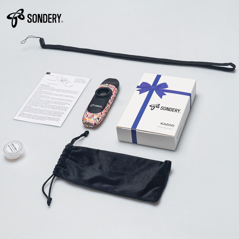 Sondery Professional Kazoo Wind Instrument with 5 Membranes, Neck Hanging