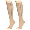 Truform Zipper Compression Stockings, 15-20 mmHg Medical Socks, Women and