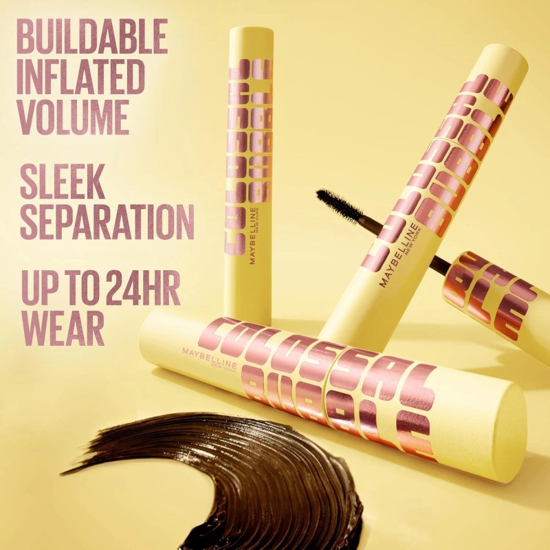 Maybelline Colossal Bubble Mascara – Waterproof, Very Black