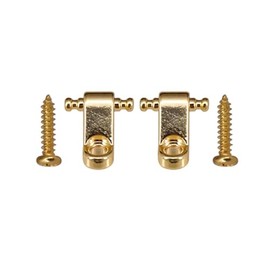 RuiJOTWAT Set of 2 Electric Guitar String Trees Roller Retainer Guides for Fender American Strat Tele ST TL Gold
