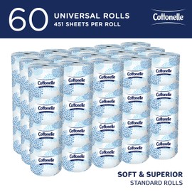 Cottonelle Professional Standard Roll Bulk Toilet Paper (17713), 2-Ply, White (60 Rolls of 451 Sheets, 27,060 Sheet Total)
