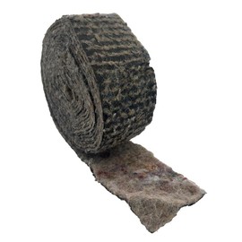 PlumbEZ Pipe Insulation Wool Felt Pipe Lagging Roll - 7.6m Length, 4" Wide - Suitable for 15mm-32mm Pipes - Premium Hair Felt Insulation for Efficient Thermal Protection