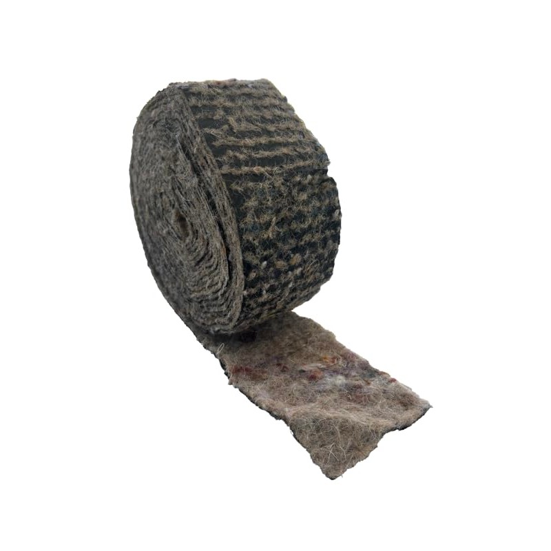 PlumbEZ Pipe Insulation Wool Felt Pipe Lagging Roll - 7.6m