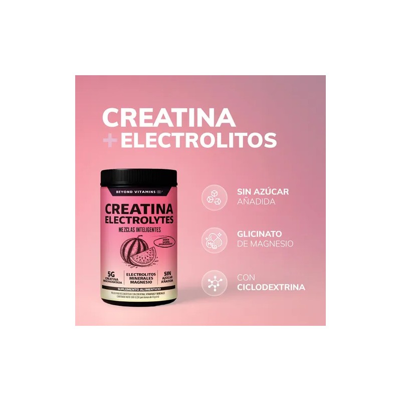 Creatina Monohidratada en Polvo con Electrolitos y Ciclodextrina | Pre