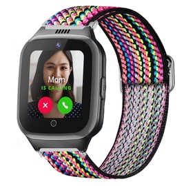 Compatible for Cosmo JrTrack 2 SE Band, Lamshaw Stretch Elastics Nylon Adjustable Replacement Strap Accessories Compatible for Cosmo JrTrack 2 SE Smart Watch / Cosmo JrTrack 2 / Cosmo JrTrack Smart