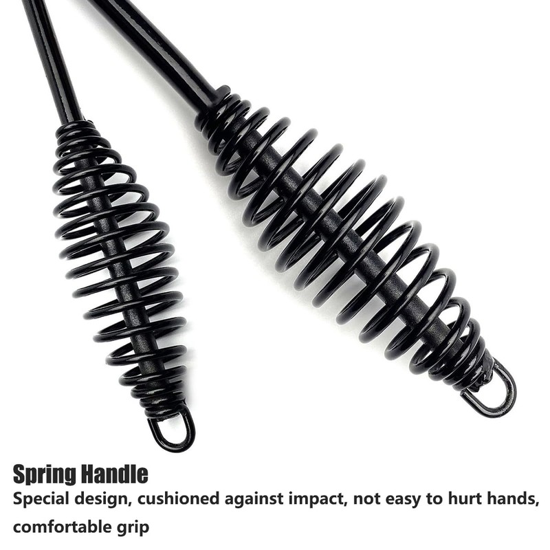 AIMALL Carbon Steel Welding Chipping Hammer with Spring Handle, Impact-Absorbing