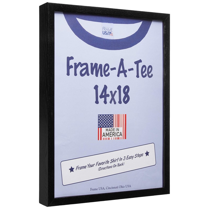 Frame USA "Frame-A-Tee Series, 14x18, Black Wood T-Shirt Frame for