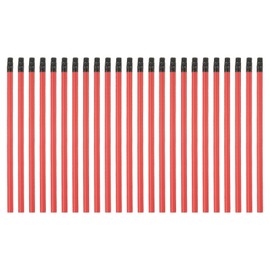 PATIKIL 24 Pieces Round Graphite Pencils, 7" Erasable Giant Pencils #2 HB Lead with Eraser for Carpenter Sketching Wedding Teacher Office Supplies, Red