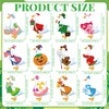 Fabbay 25 Pcs Festive Goose Costume Magnets Decoration Funny Holiday