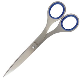 PLUS 34-724 Scissors, Stainless Steel Scissors, Blade Length: 2.7 inches (69 mm), NO.165, BL, Blue