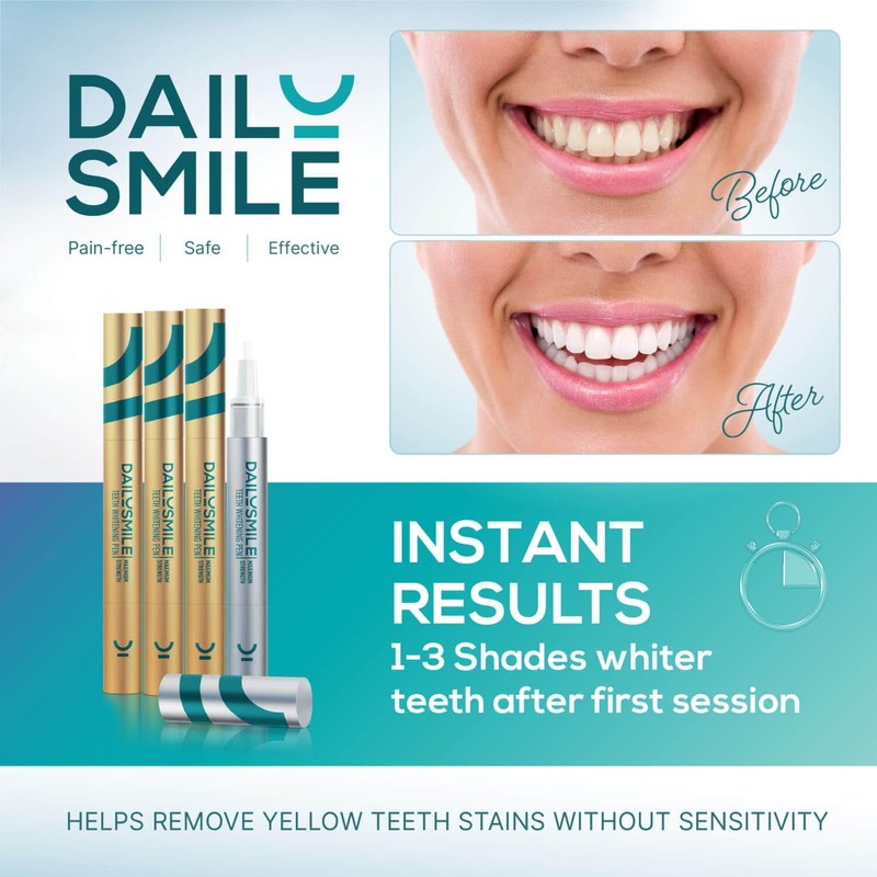 Dailysmile Teeth Whitening Kit with LED - Formulated for Sensitive