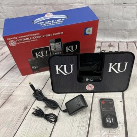 iHip Portable iDock Stereo Speakers Phone Tablet PC Battery AC Remote Pittsburgh Pitt