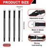 4Pcs Adjustable Utility Straps with Buckles, YITOBA 20 Inch Silicone
