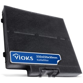 VIOKS Charcoal Filter for Cooker Hood 232 x 226 x 30 mm Replacement for Siеmens Bosch Constructa Nеff 11022296 LZ10DXA00 DWZ0DX0A0 CZ51DXA0X0 Z51DXA0X0 Activated Carbon Filter Cooker Hood & Extractor