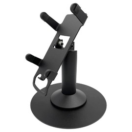 Discount Credit Card Supply DCCStands Ingenico ICT220/250 7" Freestanding Swivel and Tilt Terminal Stand with Round Plate, Black