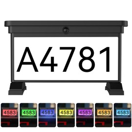 Solar House Numbers For Outside,Solar Powered Waterproof LED Light, Outdoor House Number Sign with On/Off, Easy to Install