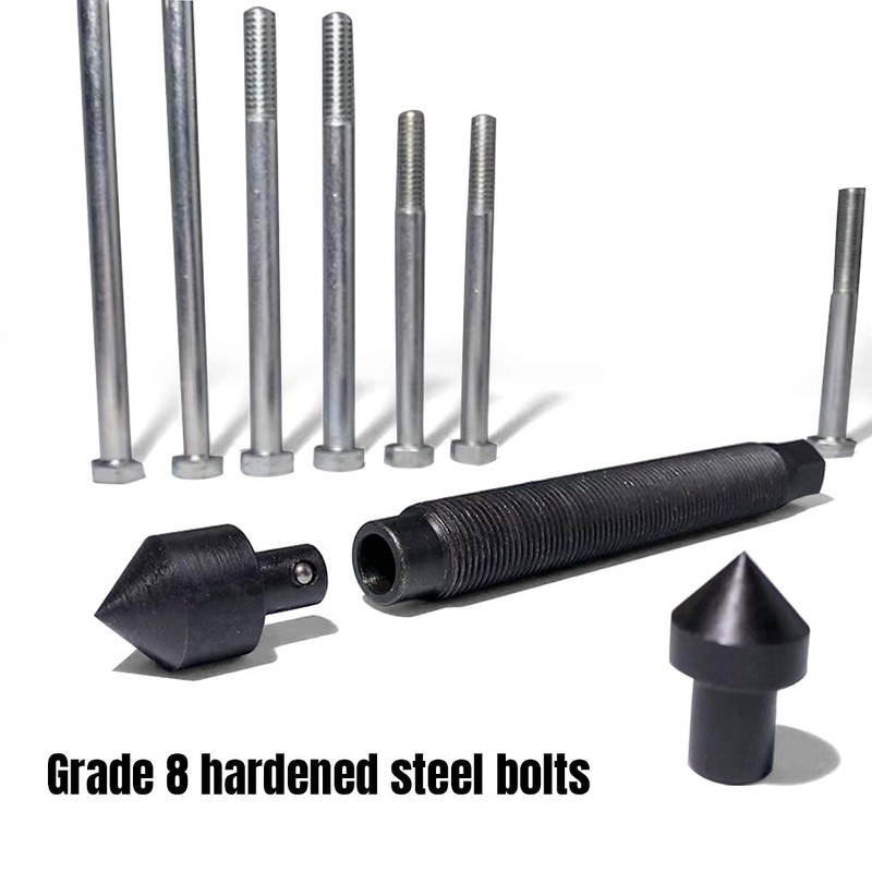 Thorstone 46pcs Harmonic Balancer Puller Set, Steering Wheel Flywheel Crankshaft