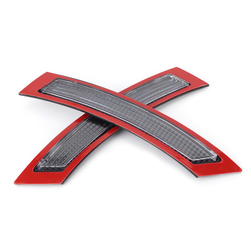 2pcs Car Front Bumper Reflector Lights Side Marker Lamp Fit