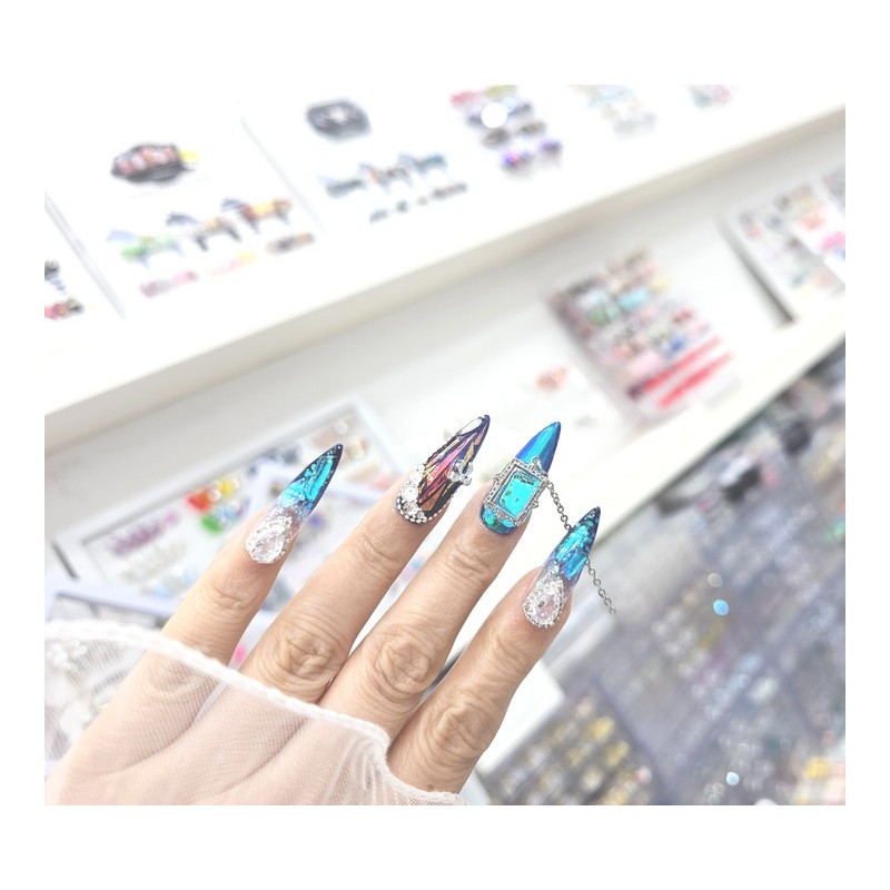  Premium Art Glass Parts Handmade Nail Tips ✨ -