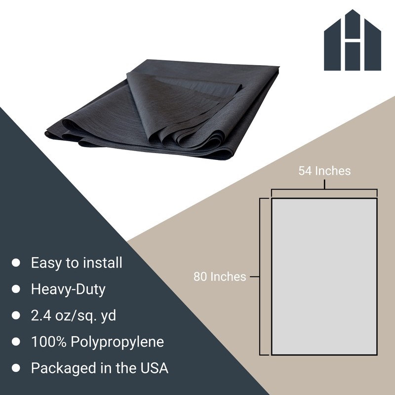 House2Home Full Bed Black Cambric Box Spring Cover, Heavy Duty